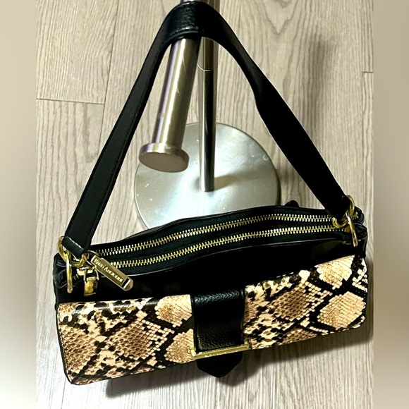 Enzo Angiolini Women Snake Print Satchel Bag, Neutral Snake - Picture 7 of 16